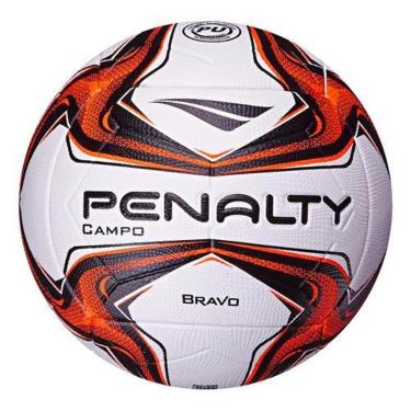 Imagem de Bola De Futebol Branco E Laranja De Campo Bravo Xxiv Penalty-Unissex
