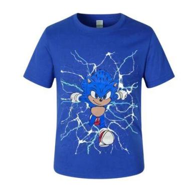 Imagem de SONIC - CAMISETA Fantasia Infantil Personagens Meninos RAIOS - loja di