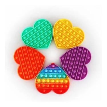 Imagem de Brinquedo PopIt Fidget Alivio Anti Stress Autismo Coração