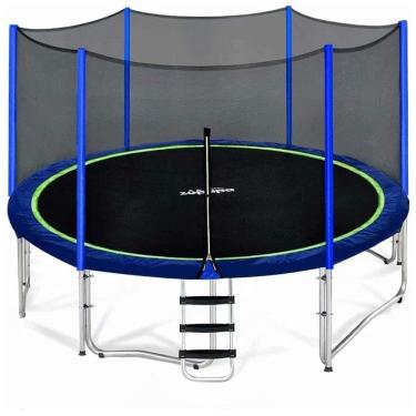 Imagem de Cama Elastica Capacidade até 190 kg e Tamanho 4 Metros, Zupapa, Azul