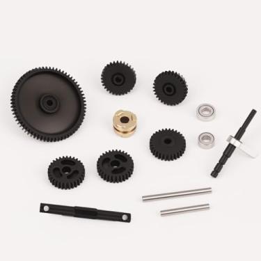 Imagem de NMNRC 45# Steel Two Speed Center Transmission Gear Axle Kit for FMS FCX18 FCX24 Series Upgrades Part
