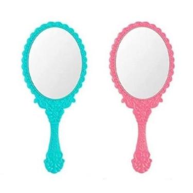 Imagem de Espelho De Maquiagem Espelho De Mão Portátil Cosméticos De Mão Espelho