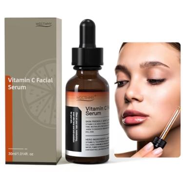 Imagem de WDETHMY Sérum Facial Com Vitamina C, Sérum Facial De Hidratação Com Ácido Hialurônico, Vitamina E, Colágeno E Niacinamida - Sérum Clareador Para Manchas Escuras, Tom De Pele Uniforme, Rugas E Linhas
