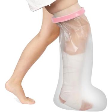 Imagem de CIVJET Capas De Gesso À Prova D'Água Para Perna Chuveiro, Protetor Bolsa Adultos, Botas Banho/Natação/Chuveiro Pés Após Cirurgia, Suprimentos/Acessórios Recuperação Feridas No Tornozelo Quebrado, Bo