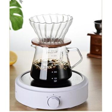 Imagem de Cafeteira Com Suporte De Coador Vidro Borossilicato 600ml - RALEO