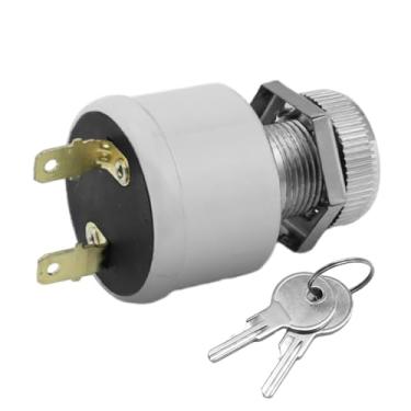 Imagem de EATAKWARD Interruptor De Ignição 17421G1 Com Chave De Substituição Para Carrinho De Golfe Elétrico Ezgo, 2 Pinos, 4 Terminais Sem Chave, Mosquetão, Interruptor De Partida Para Carrinho De Golfe, Ch