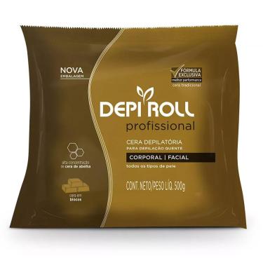 Imagem de Cera Depilatória Bloco Depi Roll Quente Tradicional 500g