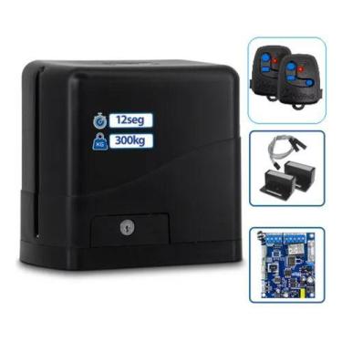 Imagem de Kit Motor P/ Portão Deslizante Kaza 300 Slim Peccinin Nice s/ cremalhe