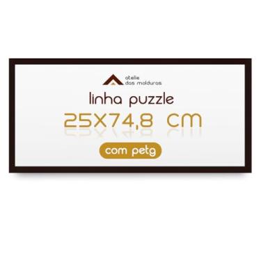 Imagem de Moldura para Quebra Cabeça Grow Puzzle 500 Peças 25x74,8 com Proteção Petg (Preto)
