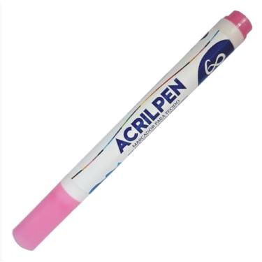 Imagem de Caneta Para Tecido Acrilpen 537 - Rosa Acrilex - Pintura Permanente e Personalização É Ideal Para Personalizar E Detalhar Seus Projetos De Tecido Com Precisão E Durabilidade
