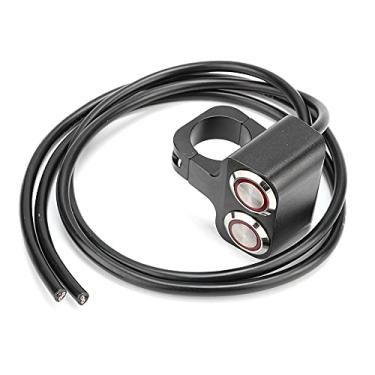 Imagem de MUNEFE Handlebar Headlight Switch, Handle Bar Switches, Motorcycle Handlebar Headlight Brake Fog Lights Horn Dual Button Switch for Motorcycles ATVs
