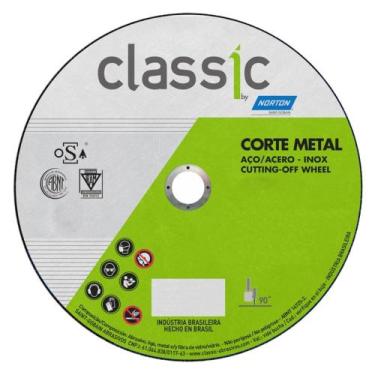 Imagem de Disco Corte Classic AR302 4.1/12" Para esmirilhadeira 6625284710 - Nor