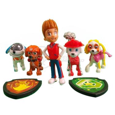 Imagem de Kit 5 Bonecos Patrulha Canina Com 4 Skat Robo Dog 20