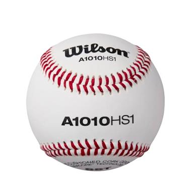 Imagem de WILSON Bolas de beisebol HS1SST - sem logotipo NFHS, 1 dúzia