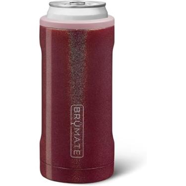 Imagem de BrüMate Hopsulator Slim Can Cooler Isolado para latas finas de 340 g | Suporte para bebidas de aço inoxidável com isolamento de latas skinny para seltzer rígido, cerveja, refrigerante e bebidas