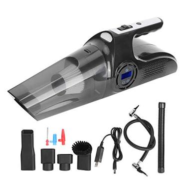 Imagem de Vomeko 4 em 1 Soprador de ar de espanador de ar comprimido, multifuncional 120W USB Recarregável sem limpeza sem fio com luz para uso de carros domésticos
