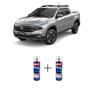 Imagem de Spray automotivo prata melfi fiat + verniz spray 300ml - Sherwin Willi