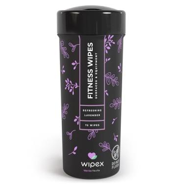 Imagem de Wipex Limpador De Tapetes Ioga E Lenços Umedecidos Para Academia - Vinagre Lavanda Natural Equipamentos Ginástica 75 Limpar Tapetes, Bicicletas Spinning Peloton, Superfícies Máquinas Musculação