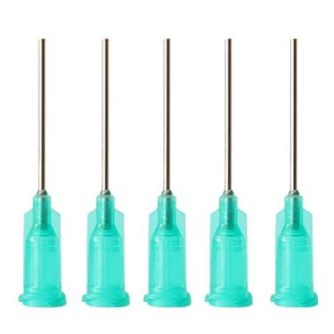 Imagem de LLLABB 100 Agulhas De Distribuição Seringas Com Trava Luer, Calibre 18 X 1" Comprimento, Ponta Romba Industrial Não Esterilizada