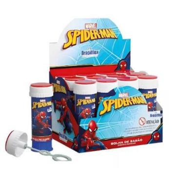 Imagem de Lança bolha de Sabão Brinquedo Infantil Caixa Com 12 Unidades 60ml Hom