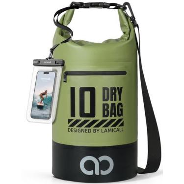 Imagem de Mochila impermeável Lamicall Dry Bag 10L/20L com capa de telefone