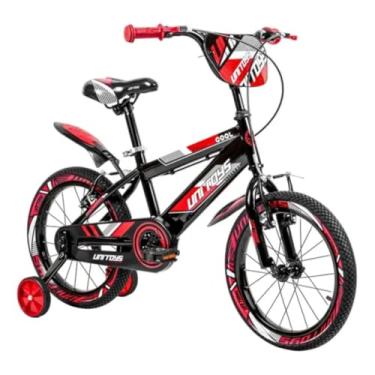 Imagem de Bicicleta Infantil Aro 16 Com Rodinhas Laterais - Suporta Até 30Kg - Idade Recomendada de 3 a 8 Anos (Vermelho)