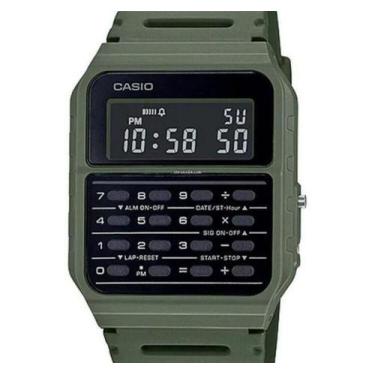 Imagem de Relogio casio masculino calculadora verde ca-53wf-3bdf