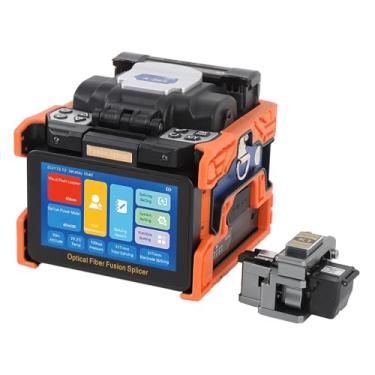 Imagem de Zerodis Kit Splicer 8s Splicing 18s Aquecimento 5 Polegada de Touchscreen Máquina de Soldagem de Fibra óptica Profissional para Liga de Alumínio Especializada Em Rede/aço de Tun