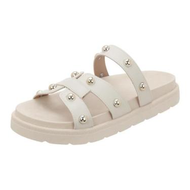 Imagem de Papete Feminina Bold Glam H Sandália Rasteirinha Confortável Chinelo N