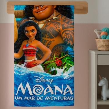 Imagem de Toalha Banho Infantil Princesa Dos Mares Estampa Mágica Colorida Algod