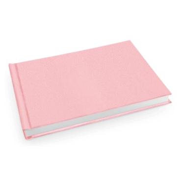 Imagem de Álbum de fotos Ical, encadernação fotolivro autocolante, folhas de papel rígido branco, para 20 fotos 15x21cm horizontal - linha Instalivro - modelo rosa-bebê - 797