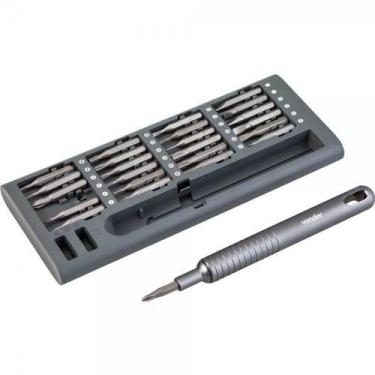 Imagem de Jogo de bits ponteiras de precisão com 51 peças encaixe sextavado de 4