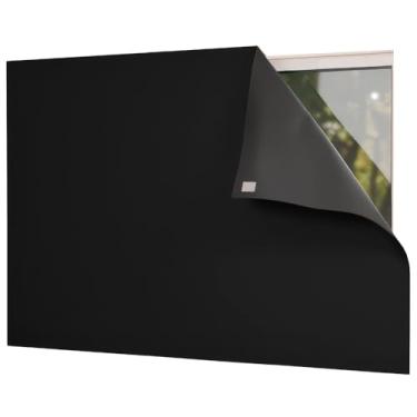 Imagem de Cortina Painel Blackout 100% com Fixador para Sala Quarto Cozinha e Tamanhos(Preto,1,40 x 2,15)