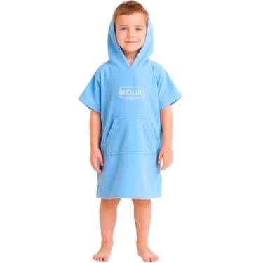 Imagem de Roupão Seca Rápido para Crianças Praia Piscina Natação Tecido Leve Atoalhado Kouk Authentic
