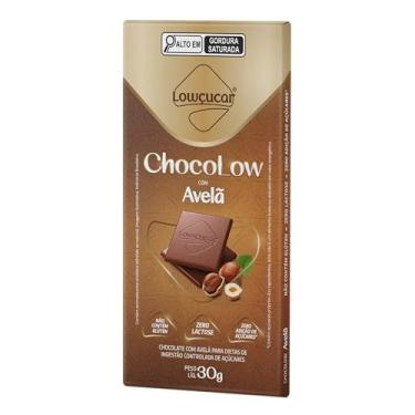 Imagem de Lowçucar Chocolate Chocolow com Avelã Zero Lactose 30g – Display com 10 Unidades