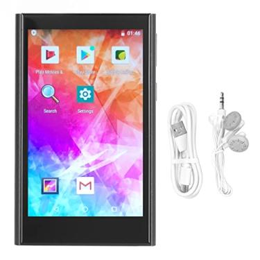 Imagem de Asixxsix MP3 Player Com Jogadores Bluetooth e Wi -Fi, Android MP3 e MP4 Com Tela Sensível Ao Toque de 4 ", HiFi Sound Portable Music Player, Fones de Ouvido Incluídos, 800mAh Long (Cinza de ferro)