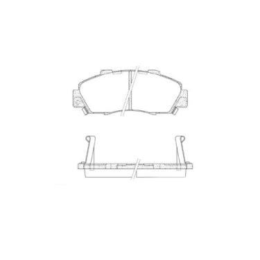 Imagem de Pastilha Freio Ceramica Dianteira Com Alarme Sistema Akebono Pd449 Fra