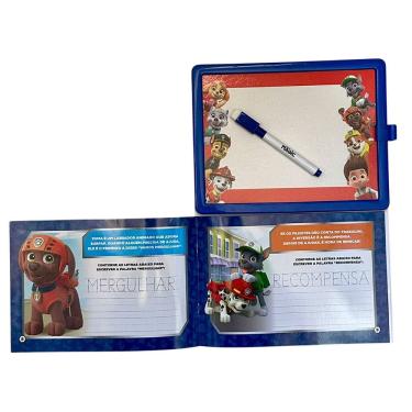 Imagem de Livro e Lousa Escreva e Apague Patrulha Canina