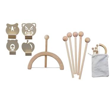 Imagem de W WANG-ONE Arco e flecha para crianças, conjunto de arco e flecha de madeira para crianças a partir de 3 anos, brinquedos de presente de arco e flecha para uso interno e externo, para crianças