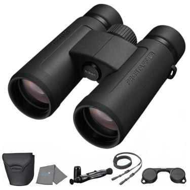 Imagem de Binóculos Nikon Prostaff P3 8x42 (16776) pretos com acessórios