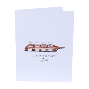 Imagem de Barrel Down South Cartão de felicitações Old Fashioned Bourbon Whisky para homens ou mulheres - Dia dos Pais ou Aniversário Engraçado Papelaria - Cartão para o Pai (Pegue o Voo)