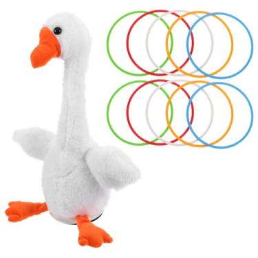 Imagem de Toyvian Adereços De Jogo De Lançamento De Conjunto De Anéis De Lançamento De Ganso Elétrico Interativo Com Pescoço Torcido E Atualização De Jogo De Som Para Adultos Crianças Jogos De