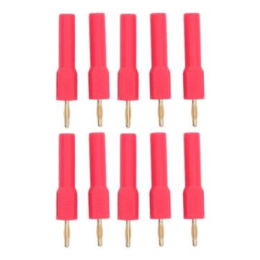 Imagem de Cabeça de Conversão de 2 Mm Banana Plugs Adaptador de Soquete Traseiro Adaptadores de Assento Feminino Pegue Agora (Vermelho)