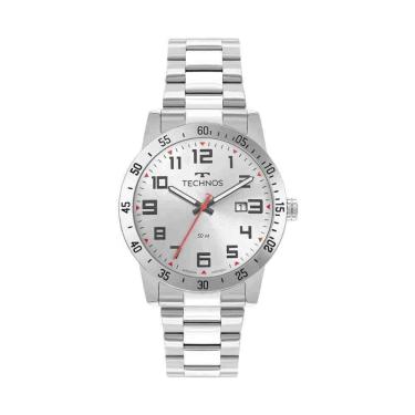 Imagem de Relógio Technos Militar Prata Masculino 2115Myi/K1K