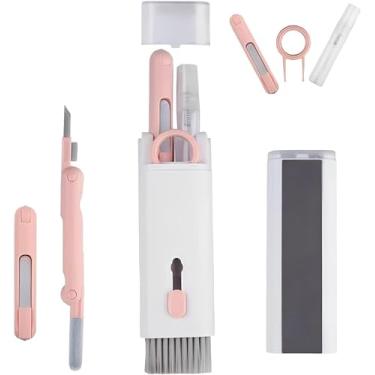 Imagem de Kit Completo de Limpeza 8 em 1 Portátil para Teclado, Notebook, PC, Monitor, Celular e Fone – Escova, Pano, Limpador de Tela e Ferramentas para Remover Poeira e Sujeira Difícil Linha Premium