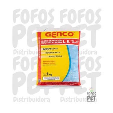 Imagem de Cloro Granulado Múltipla Ação 3 em 1 1kg Genco