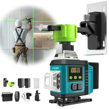 Imagem de Nível Laser Verde Profissional, 16 Linhas, 40m Alcance, Autonivelamento, Controle Remoto, Bateria Recarregável