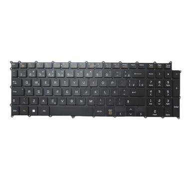 Imagem de Teclado Retroiluminado Para Laptop Para LG SG-A9761-40A AEW74232817 SN3890BU Brasileiro BR Preto Sem Moldura Laranja Marca Novo