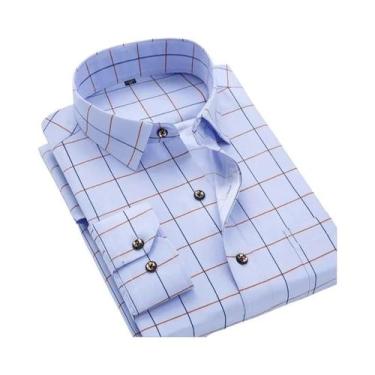 Imagem de Camisa Casual Masculina De Manga Comprida Com Estampa Floral De Primav