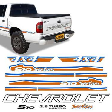 Imagem de Kit Faixas Adesivos Chevrolet S10 Sertões 2004 2005 Completo - SPORTIN